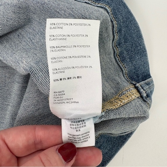 We The Free Zip Up Virgo Denim Mini Skirt - Picture 9 of 9